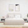 Bedside tables with LED lights 2 pcs concrete gray 50x40x45 cm by , Nightstands - Ref: Foro24-836770, Price: 80,66 €, Discoun...