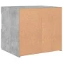 Bedside tables with LED lights 2 pcs concrete gray 50x40x45 cm by , Nightstands - Ref: Foro24-836770, Price: 78,48 €, Discoun...