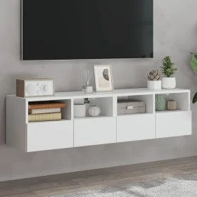Wand-TV-Möbel 2 Stk. Ingenieurholz weiß 60x30x30 cm von , TV-Möbel - Ref: Foro24-836855, Preis: 66,17 €, Rabatt: %