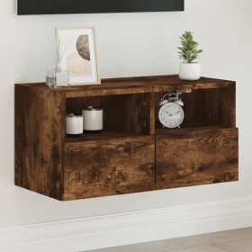 TV-Wandmöbel aus geräuchertem Eichenholz, 60x30x30 cm von , TV-Möbel - Ref: Foro24-836862, Preis: 43,35 €, Rabatt: %