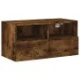 TV-Wandmöbel aus geräuchertem Eichenholz, 60x30x30 cm von , TV-Möbel - Ref: Foro24-836862, Preis: 42,69 €, Rabatt: %