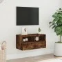 TV-Wandmöbel aus geräuchertem Eichenholz, 60x30x30 cm von , TV-Möbel - Ref: Foro24-836862, Preis: 42,69 €, Rabatt: %