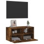 TV-Wandmöbel aus geräuchertem Eichenholz, 60x30x30 cm von , TV-Möbel - Ref: Foro24-836862, Preis: 43,35 €, Rabatt: %