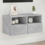 Grauer Beton Holzwerkstoff TV Wandmöbel 60x30x30 cm von , TV-Möbel - Ref: Foro24-836860, Preis: 39,30 €, Rabatt: %