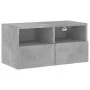 Mueble de pared TV madera ingeniería gris hormigón 60x30x30 cm de , Muebles TV - Ref: Foro24-836860, Precio: 38,73 €, Descuen...
