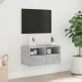 Mueble de pared TV madera ingeniería gris hormigón 60x30x30 cm de , Muebles TV - Ref: Foro24-836860, Precio: 38,73 €, Descuen...
