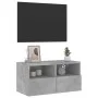 Mueble de pared TV madera ingeniería gris hormigón 60x30x30 cm de , Muebles TV - Ref: Foro24-836860, Precio: 38,73 €, Descuen...