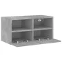 Mueble de pared TV madera ingeniería gris hormigón 60x30x30 cm de , Muebles TV - Ref: Foro24-836860, Precio: 38,73 €, Descuen...