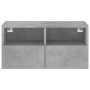 Grauer Beton Holzwerkstoff TV Wandmöbel 60x30x30 cm von , TV-Möbel - Ref: Foro24-836860, Preis: 39,30 €, Rabatt: %