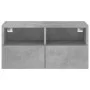 Mueble de pared TV madera ingeniería gris hormigón 60x30x30 cm de , Muebles TV - Ref: Foro24-836860, Precio: 38,73 €, Descuen...