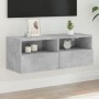 Mueble de pared TV madera ingeniería gris hormigón 80x30x30 cm de , Muebles TV - Ref: Foro24-836874, Precio: 43,73 €, Descuen...
