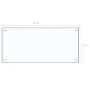 Tempered glass kitchen splash guard 90x40 cm by vidaXL, Kitchen tools and utensils - Ref: Foro24-249472, Price: 34,49 €, Disc...