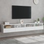 Wand-TV-Möbel 2 Stk. Ingenieurholz weiß 100x30x30 cm von , TV-Möbel - Ref: Foro24-836883, Preis: 105,57 €, Rabatt: %