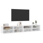 Wand-TV-Möbel 2 Stk. Ingenieurholz weiß 100x30x30 cm von , TV-Möbel - Ref: Foro24-836883, Preis: 105,57 €, Rabatt: %