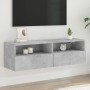 Mueble de pared TV madera ingeniería gris hormigón 100x30x30 cm de , Muebles TV - Ref: Foro24-836888, Precio: 54,07 €, Descue...