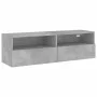 Wall-mounted TV unit in gray concrete engineered wood, 100x30x30 cm by , TV Furniture - Ref: Foro24-836888, Price: 53,30 €, D...