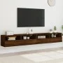 Wall-mounted TV units 2 pieces oak wood brown 100x30x30 cm by , TV Furniture - Ref: Foro24-836895, Price: 110,85 €, Discount: %
