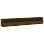 Wandmöbel für TV 2 Stück braunes Eichenholz 100x30x30 cm von , TV-Möbel - Ref: Foro24-836895, Preis: 118,50 €, Rabatt: %