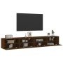 Wandmöbel für TV 2 Stück braunes Eichenholz 100x30x30 cm von , TV-Möbel - Ref: Foro24-836895, Preis: 118,50 €, Rabatt: %