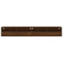 Wall-mounted TV units 2 pieces oak wood brown 100x30x30 cm by , TV Furniture - Ref: Foro24-836895, Price: 118,50 €, Discount: %