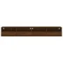 Wall-mounted TV units 2 pieces oak wood brown 100x30x30 cm by , TV Furniture - Ref: Foro24-836895, Price: 110,85 €, Discount: %