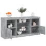 Sideboard with LED lights in concrete gray 142.5x37x67 cm by , Sideboards - Ref: Foro24-3209089, Price: 174,47 €, Discount: %