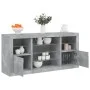 Sideboard with LED lights in concrete gray 142.5x37x67 cm by , Sideboards - Ref: Foro24-3209089, Price: 169,38 €, Discount: %