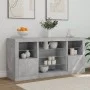 Sideboard with LED lights in concrete gray 142.5x37x67 cm by , Sideboards - Ref: Foro24-3209089, Price: 169,38 €, Discount: %