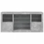 Sideboard with LED lights in concrete gray 142.5x37x67 cm by , Sideboards - Ref: Foro24-3209089, Price: 169,38 €, Discount: %