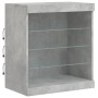 Sideboard with LED lights in concrete gray 142.5x37x67 cm by , Sideboards - Ref: Foro24-3209089, Price: 174,47 €, Discount: %