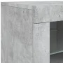 Sideboard with LED lights in concrete gray 142.5x37x67 cm by , Sideboards - Ref: Foro24-3209089, Price: 169,38 €, Discount: %