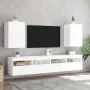 Engineered wood white wall TV stand 40.5x30x60 cm by , TV Furniture - Ref: Foro24-836910, Price: 39,85 €, Discount: %