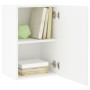 Engineered wood white wall TV stand 40.5x30x60 cm by , TV Furniture - Ref: Foro24-836910, Price: 40,37 €, Discount: %