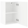 Engineered wood white wall TV stand 40.5x30x60 cm by , TV Furniture - Ref: Foro24-836910, Price: 40,37 €, Discount: %