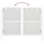 Engineered wood white wall TV stand 40.5x30x60 cm by , TV Furniture - Ref: Foro24-836910, Price: 40,37 €, Discount: %