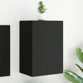 Mueble de TV de pared madera de ingeniería negro 40,5x30x60 cm de , Muebles TV - Ref: Foro24-836912, Precio: 44,27 €, Descuen...