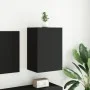 Engineered wood black wall TV stand 40.5x30x60 cm by , TV Furniture - Ref: Foro24-836912, Price: 43,64 €, Discount: %
