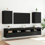 Wandmontiertes TV-Möbel aus schwarzem Holzwerkstoff 40,5x30x60 cm von , TV-Möbel - Ref: Foro24-836912, Preis: 44,27 €, Rabatt: %