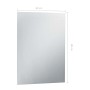 Bathroom wall mirror with LED 60x80 cm by vidaXL, Mirrors - Ref: Foro24-144712, Price: 71,32 €, Discount: %