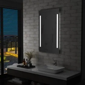 Espejo de pared de baño con LED 60x100 cm de vidaXL, Espejos - Ref: Foro24-144704, Precio: 79,82 €, Descuento: %