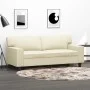 2-seater cream-colored synthetic leather sofa, 140 cm by , Sofas - Ref: Foro24-359418, Price: 229,73 €, Discount: %