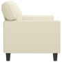 2-Sitzer-Sofa aus Kunstleder in der Farbe Creme 140 cm von , Sofas - Ref: Foro24-359418, Preis: 237,05 €, Rabatt: %