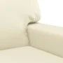 2-seater cream-colored synthetic leather sofa, 140 cm by , Sofas - Ref: Foro24-359418, Price: 229,73 €, Discount: %