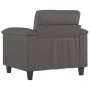 Sillón cuero sintético gris 60 cm de , Sofás - Ref: Foro24-359575, Precio: 158,47 €, Descuento: %