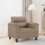 Synthetic leather armchair in cappuccino color, 60 cm. by , Sofas - Ref: Foro24-359577, Price: 158,50 €, Discount: %