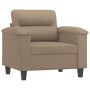 Synthetic leather armchair in cappuccino color, 60 cm. by , Sofas - Ref: Foro24-359577, Price: 160,83 €, Discount: %