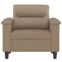 Sillón cuero sintético color capuchino 60 cm de , Sofás - Ref: Foro24-359577, Precio: 158,47 €, Descuento: %