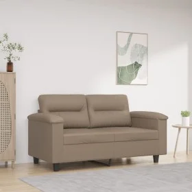 2-seater synthetic leather sofa in cappuccino color, 120 cm. by , Sofas - Ref: Foro24-359582, Price: 228,28 €, Discount: %
