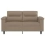 2-seater synthetic leather sofa in cappuccino color, 120 cm. by , Sofas - Ref: Foro24-359582, Price: 228,28 €, Discount: %