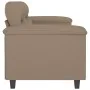 2-seater synthetic leather sofa in cappuccino color, 120 cm. by , Sofas - Ref: Foro24-359582, Price: 228,28 €, Discount: %